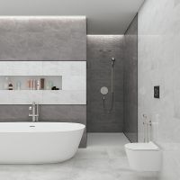 Керамическая плитка Gravita Armani Grey Across настенная 30х90 см — фото 3, Керамическая плитка