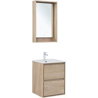 Товар: Тумба под раковину Aquanet Милан 50 336381 подвесная Дуб светлый - фото 10 Тумба под раковину Aquanet Милан 50 336381 подвесная Дуб светлый — фото 10, Мебель для ванной