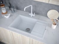 Кухонная мойка Paulmark Flugen 60 PM317850-GR Серая — фото 3, Кухонные мойки