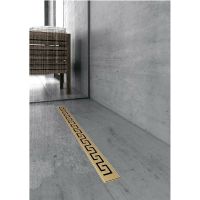 Товар: Душевой лоток Berges B1 Antik 800 092126 с решеткой Золото глянец - фото 2 Душевой лоток Berges B1 Antik 800 092126 с решеткой Золото глянец — фото 2, Душевые лотки