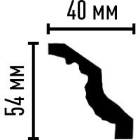 Карниз гибкий Decomaster 95081 FL 2400x54x40 мм — фото 2, Карнизы