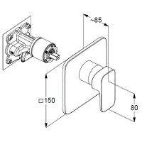 Смеситель для душа Kludi Renon 427553975 Черный матовый — фото 2, Смеситель для душа