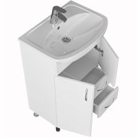 Тумба под раковину СанТа Стандарт 55 201088 Белая — фото 2, Тумбы под раковину