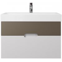 Тумба под раковину Creto Malibu 80 7-1078CapS подвесная Capuchino Soft — фото 1, Тумбы под раковину