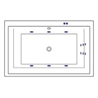 Товар: Акриловая ванна Excellent Crown Lux 190x120 WAEX.CRO19.LINE.GL с гидромассажем - фото 6 Акриловая ванна Excellent Crown Lux 190x120 WAEX.CRO19.LINE.GL с гидромассажем — фото 6, Ванны