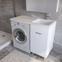 Товар: Тумба под раковину Stella Polar Кэтрин 110 SP-00001113 с бельевой корзиной Белая - фото 2 Тумба под раковину Stella Polar Кэтрин 110 SP-00001113 с бельевой корзиной Белая — фото 2, Тумбы под раковину