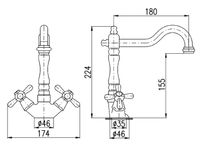 Товар: Смеситель для раковины Rav Slezak Morava retro Хром арт-MK321.5/8 - фото 3 Смеситель для раковины Rav Slezak Morava retro Хром арт-MK321.5/8 — фото 3, Смесители для раковины