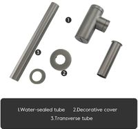 Сифон для раковины Frap F82-9 Оружейная сталь — фото 6, Сифоны для раковины