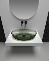 Товар: Раковина-чаша Abber Kristall 60 AT2801Vesuvian Оливковая - фото 4 Раковина-чаша Abber Kristall 60 AT2801Vesuvian Оливковая — фото 4, Раковины накладные