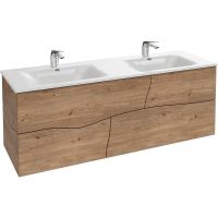 Тумба под раковину Jacob Delafon Sherwood 140 EB1835RU-P6 подвесная Натуральный дуб — фото 1, Тумбы под раковину