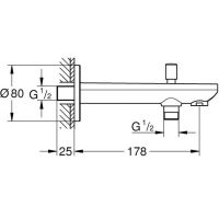 Товар: Излив для смесителя Grohe BauContemporary 13390000 Хром - фото 4 Излив для смесителя Grohe BauContemporary 13390000 Хром — фото 4, Изливы
