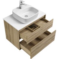 Тумба под раковину Aquaton Либерти 75 1A279501LYC70 подвесная Дуб эльвезия — фото 19, Тумбы под раковину