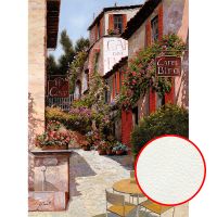 Фреска Ortograf Городской пейзаж живопись 11858 Фактура флок FLK Флизелин (2*2,7) Бежевый/Зеленый, Город/Пейзаж/Живопись — фото 1, Фрески