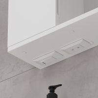 Зеркало со шкафом Volna Lake 70 L zsLAKE70.L-01 с подсветкой Белое — фото 5, Зеркальные шкафы в ванную