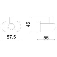 Крючок Belz B900 B90005-1 Хром — фото 2, Крючки для полотенец