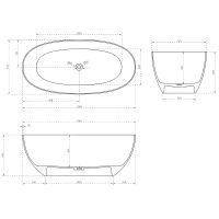 Товар: Карбоновая ванна Abber Karbon 170x75 AK9001-1.7 Черная без гидромассажа - фото 8 Карбоновая ванна Abber Karbon 170x75 AK9001-1.7 Черная без гидромассажа — фото 8, Ванны