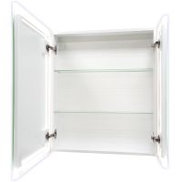 Товар: Зеркальный шкаф Reflection Cube 700х800 RF2212CB с подсветкой Белый матовый - фото 5 Зеркальный шкаф Reflection Cube 700х800 RF2212CB с подсветкой Белый матовый — фото 5, Зеркальные шкафы в ванную