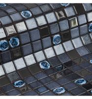 Стеклянная мозаика Ezarri Topping Roses 31,3х49,5 см — фото 1, Мозаика