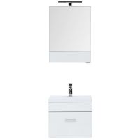 Тумба под раковину Aquanet Верона 50 207765 подвесная Белая — фото 6, Тумбы под раковину