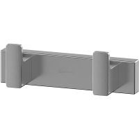 Двойной крючок Whitecross Cubo nickel brushed CU2412NIB Брашированный никель — фото 1, Крючки для полотенец