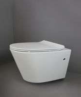 Унитаз Creo Ceramique Creo COMBO CR1100R подвесной с сиденьем Микролифт — фото 4, Унитазы