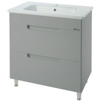 Тумба под раковину Bellezza Сириус 100 4630217660368 Серебро — фото 1, Тумбы под раковину