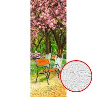 Фотообои Divino L-036 Фактура холст Винил на флизелине (1*2,7) Разноцветный, Деревья — фото 1, Обои для стен