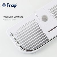 Полка корзина Frap F339 Белая — фото 5, Полки для ванной и душа