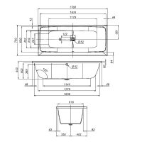 Товар: Акриловая ванна AM.PM Func 170х75 W84A-170-075W-A без гидромассажа - фото 14 Акриловая ванна AM.PM Func 170х75 W84A-170-075W-A без гидромассажа — фото 14, Акриловые ванны