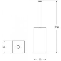 Ершик для унитаза Art&Max Platino AM-E-D002AL Хром — фото 4, Ершики для унитаза