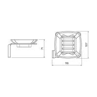 Мыльница Iddis Slide SLISCG0i42 Хром — фото 3, Мыльницы