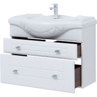 Товар: Тумба под раковину Aquanet Рондо 85 304289 подвесная Белый глянец - фото 5 Тумба под раковину Aquanet Рондо 85 304289 подвесная Белый глянец — фото 5, Тумбы под раковину