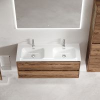 Тумба под раковину Sancos Libra 120 LB120-2ECH подвесная Дуб чарльстон — фото 5, Тумбы под раковину