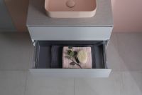 Тумба под раковину Allen Brau Infinity 100 1.21003.PWM подвесная Папирус матовый — фото 19, Тумбы под раковину