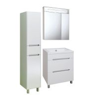 Зеркальный шкаф Runo Парма 60 00000001147 с подсветкой Белый — фото 3, Зеркальные шкафы в ванную