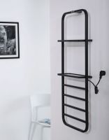 Электрический полотенцесушитель Black&White Universe N-337В 40х101 337BN с полкой Черный матовый — фото 6, Электрические полотенцесушители