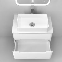 Товар: Тумба под раковину Jorno Bosko 75 Bos.01.75/P/W подвесная Белая - фото 6 Тумба под раковину Jorno Bosko 75 Bos.01.75/P/W подвесная Белая — фото 6, Мебель для ванной