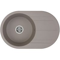 Кухонная мойка Aquaton Амира 78 1A712932AI250 Серый шелк — фото 1, Кухонные мойки