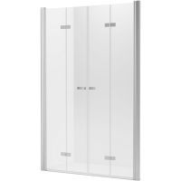 Душевая дверь New Trendy New Soleo Chrome 130 D-0258A профиль Хром стекло прозрачное — фото 1, Складные душевые двери