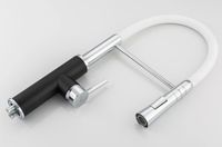 Смеситель для кухни Frap F4452-7 Черный Белый — фото 2, Смесители для кухни