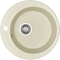 Кухонная мойка Aquaton Иверия 48 1A711032IV240 Жемчуг — фото 1, Кухонные мойки