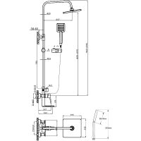 Товар: Душевая система Agger Brilliant A0394400 Хром - фото 8 Душевая система Agger Brilliant A0394400 Хром — фото 8, Душевые стойки