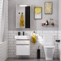 Тумба под раковину Aquaton Верди PRO 50 1A195901VDAV0 подвесная Белый Ясень фабрик — фото 5, Тумбы под раковину