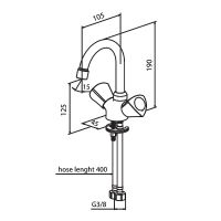 Смеситель для раковины Damixa Object Хром арт-340210000 — фото 8, Смесители для раковины