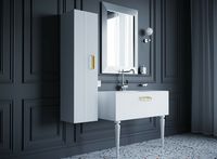 Товар: Тумба под раковину Boheme Armadi Art Vallessi Avangarde Linea 80 842-080-WG подвесная Белая Золото - фото 6 Тумба под раковину Boheme Armadi Art Vallessi Avangarde Linea 80 842-080-WG подвесная Белая Золото — фото 6, Мебель для ванной