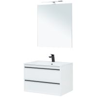 Комплект мебели для ванной Aquanet Lino 80 271955 подвесной Белый матовый — фото 3, Мебель для ванной