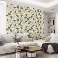 Обои Andrea Rossi Arlequin 54307-6 Винил на флизелине (1,06*10,05) Бежевый, Геометрия — фото 2, Обои для стен