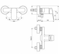 Смеситель для душа Ideal Standard Ceraplan BD250AA Хром — фото 6, Смесители