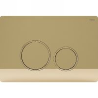 Клавиша смыва Ctesi Round BK0202128 Золото — фото 1, Комплектующие для душевого оборудования