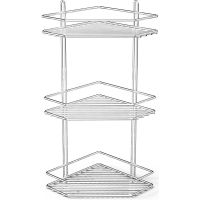 Полка корзина Tekno-tel ES073 угловая Хром — фото 1, Полки для ванной и душа